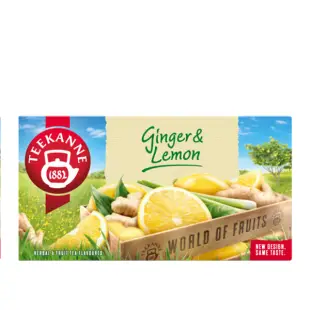Gyömbér és citrom ízesítésű filteres gyümölcstea Teekanne 35 g (20 filter)