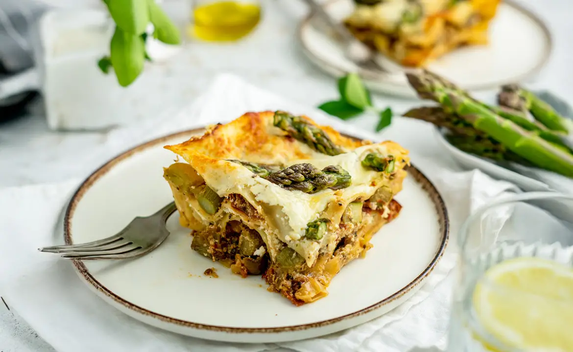 Spárgás lasagne