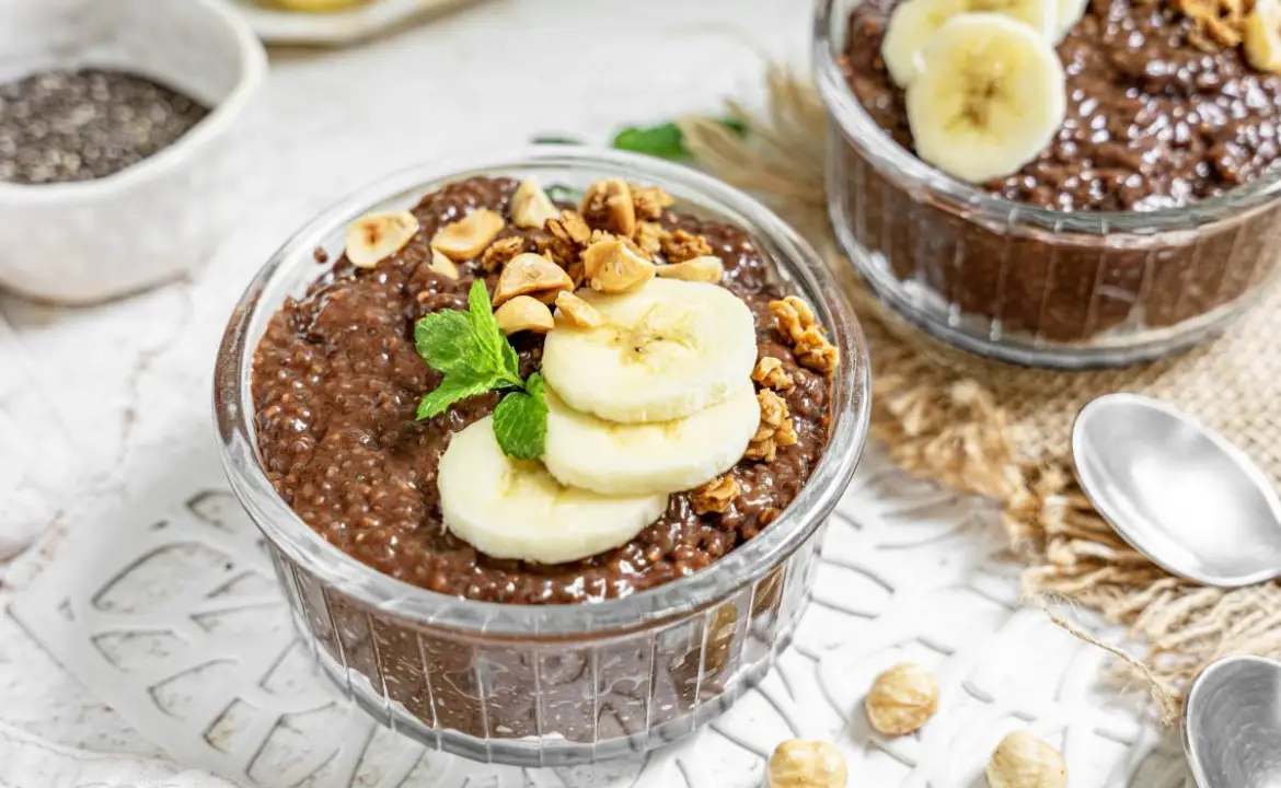 Csokis-banános chia puding
