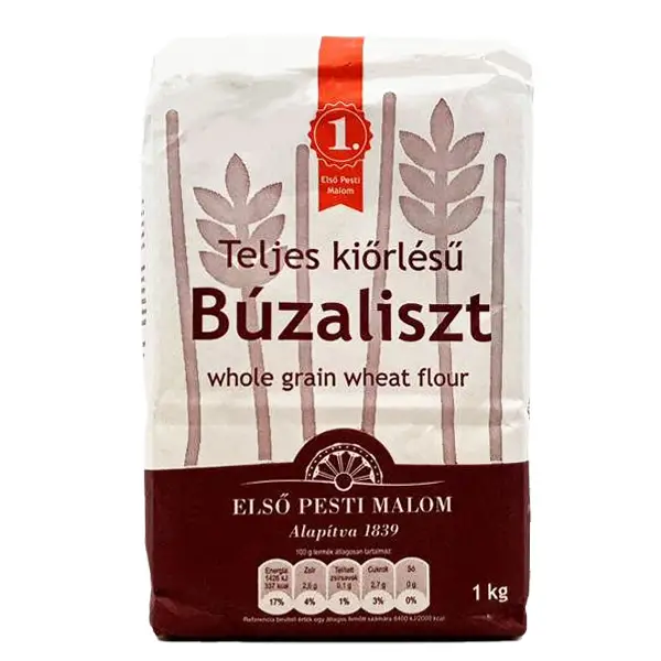 Teljes kiőrlésű búzaliszt Első pesti malom 1 kg