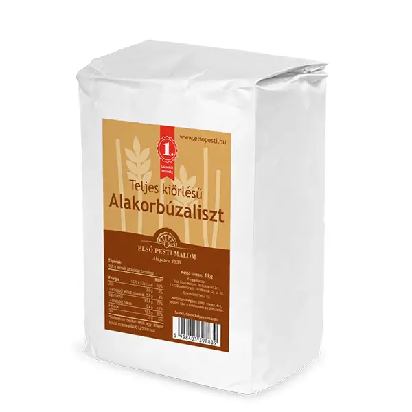 Teljes kiőrlésű alakor ősbúzaliszt Első Pesti Malom 1 kg
