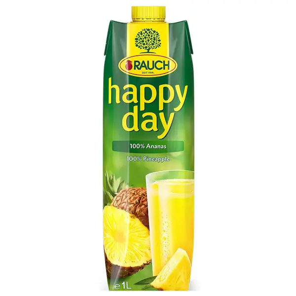 Ananászlé Happy Day (100%-os, cukor hozzáadása nélkül) 1 l