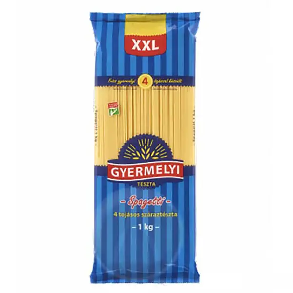 4 tojásos spagetti Gyermelyi xxl 1 kg