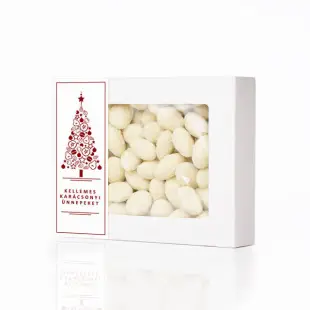 Kókuszos fehércsokis mandula díszdobozban (karácsonyi) 250 g