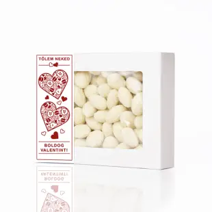 Kókuszos fehércsokis mandula díszdobozban (valentines) 250 g