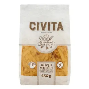 Gluténmentes rövid metélt Civita 450 g
