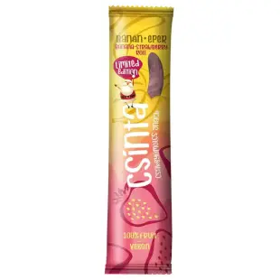 Banános-Epres Csinta 100% gyümölcsszelet 12 g (limitált kiadás)