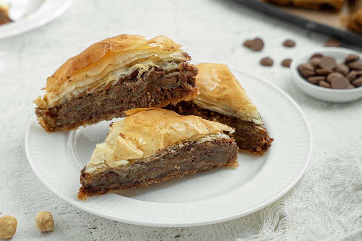 Csokis-mogyorós baklava